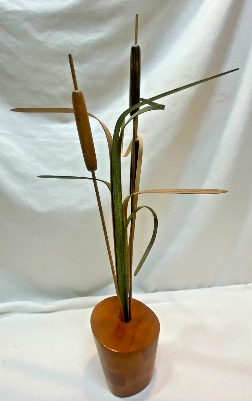 Flower Willow Wooden Sculpture